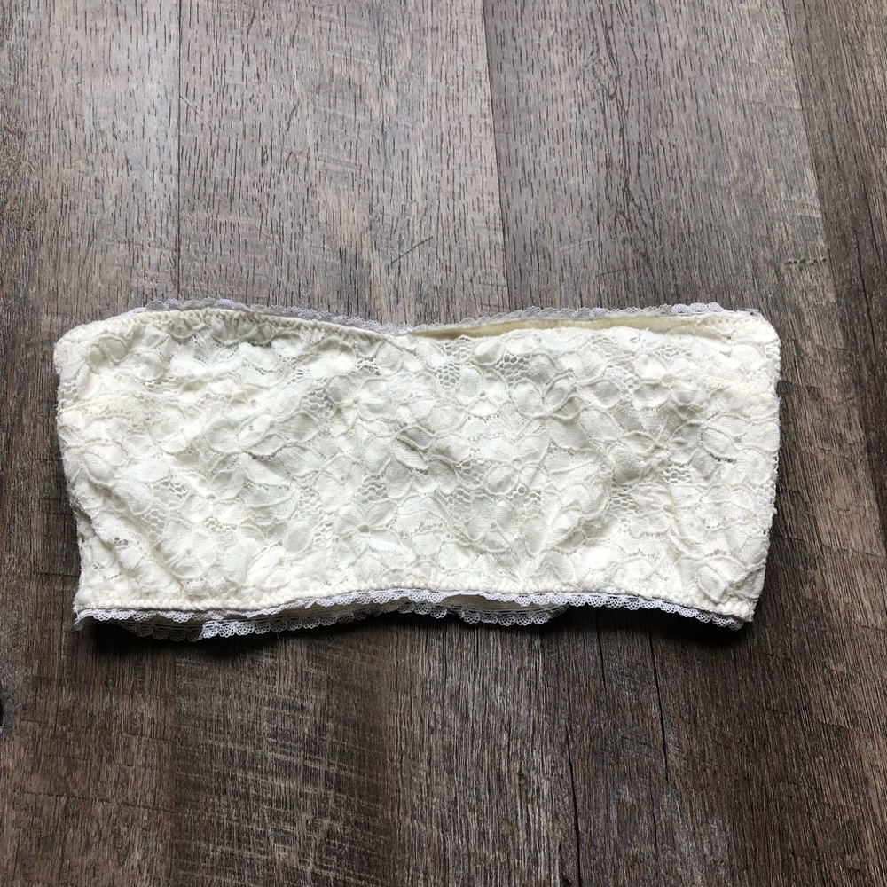 White Lace Bandeau Bralette